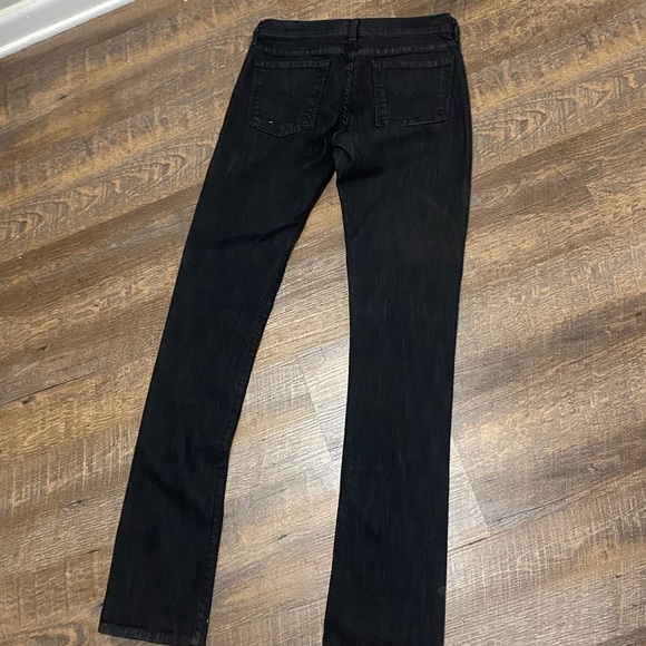 COH CITIZENS OF HUMANITY AVA #142 STRETCH LOW-WAIST STRAIGHT LEG BLACK WASHED - Picture 9 of 15